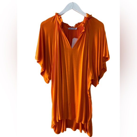 Culture Code Peasant Flare Sleeve Top New Plus Size - Picture 3 of 8